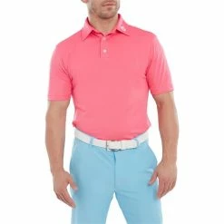 FootJoy Gents Stretch Pique Solid Polo Shirt Watermelon -Cheap Footwear Store P 80133FOOTJOYSHIRTWATERMELONGENTS 2 L