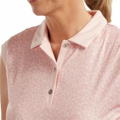 FootJoy Ladies Cap Sleeve Top Blush Pink -Cheap Footwear Store P 82520FJLADIESCAPSLEEVETOPBLUSHPINK 4 L