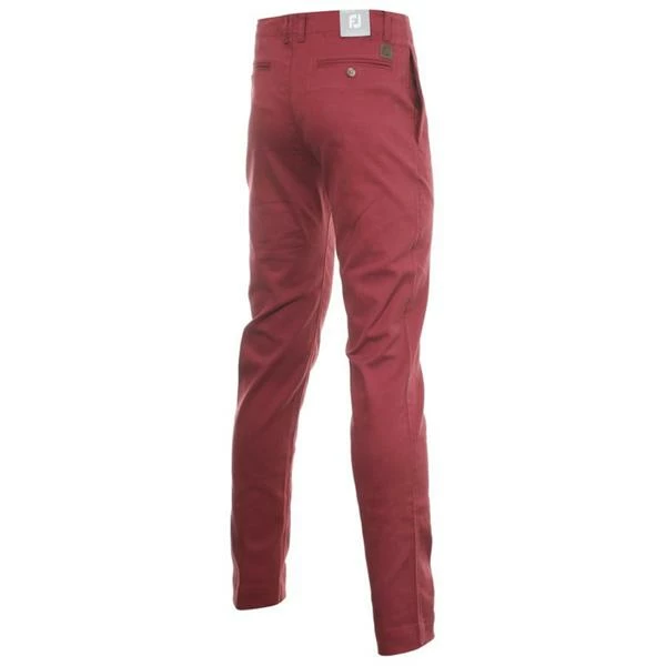 FootJoy Gents Tapered Fit Chino Trousers Maroon 4 FootJoy Gents Tapered Fit Chino Trousers Maroon - Image 2