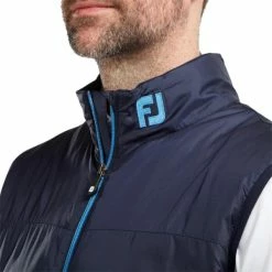FootJoy Gents Lightweight Thermal Vest Navy - Lagoon -Cheap Footwear Store P 84493FJGENTSLWTHERMALVESTNAVYLAGOON 2 L