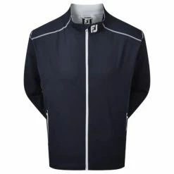 FootJoy Gents Full Zip Windshirt Navy - White
