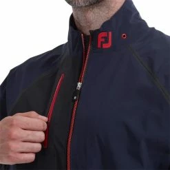 FootJoy Gents HydroTour Waterproof Jacket Navy - Black - Red -Cheap Footwear Store P 87972FJGENTSHYDROTOURWPJACKETNAVYBLACKRED 3 L