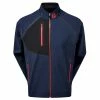 FootJoy Gents HydroTour Waterproof Jacket Navy - Black - Red