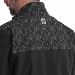 FootJoy Gents HydroLite Waterproof Jacket Black - Marble Print -Cheap Footwear Store P 87974FJGENTSHYDROLITEJACKETBLACKMARBLEPRINT 4 L