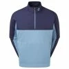 FootJoy Gents HydroKnit Waterproof Half Zip Navy - Denim -Cheap Footwear Store P 87982FJGENTSHYDROKNITWPHALFZIPNAVYDENIM L