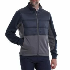 FootJoy Gents Hybrid Insulated Jacket Navy - Charcoal -Cheap Footwear Store P 87984FJGENTSHYBRIDINSULATEDJKTNAVYCHARCOAL 2 L