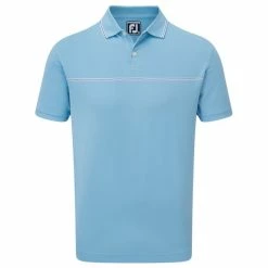 FootJoy Gents Small Details Pique Shirt Blue