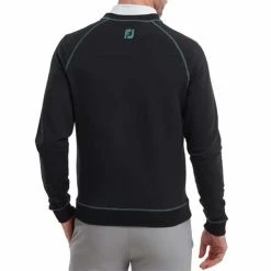 FootJoy Gents French Terry Crew Neck Sweater Navy -Cheap Footwear Store P 88406FOOTJOYSWEATERHEATHERNAVYGENTS 3 L