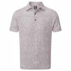 FootJoy Gents Granite Print Lisle Shirt White -Cheap Footwear Store P 88416FJGENTSGRANITEPRINTLISLESHIRTWHITE L