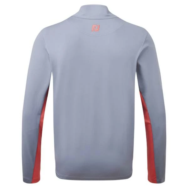 FootJoy Gents Engineered Chest Stripe Chill-Out Graphite - Coral 4 FootJoy Gents Engineered Chest Stripe Chill-Out Graphite - Coral - Image 2