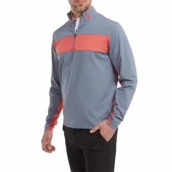 FootJoy Gents Engineered Chest Stripe Chill-Out Graphite - Coral 8 FootJoy Gents Engineered Chest Stripe Chill-Out Graphite - Coral -Cheap Footwear Store P 88427FJGENTSENGCHESTSTRIPECHILLOUTGRAPHCORAL 2 L