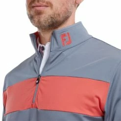 FootJoy Gents Engineered Chest Stripe Chill-Out Graphite - Coral 9 FootJoy Gents Engineered Chest Stripe Chill-Out Graphite - Coral -Cheap Footwear Store P 88427FJGENTSENGCHESTSTRIPECHILLOUTGRAPHCORAL 3 L
