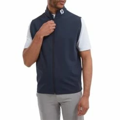 FootJoy Gents Full-Zip Knit Vest Navy -Cheap Footwear Store P 88456FJGENTSFULLZIPKNITVESTNAVY 2 L