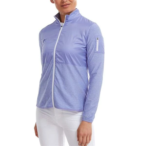 FootJoy Ladies Full-Zip Space Dye Midlayer Violet 6 FootJoy Ladies Full-Zip Space Dye Midlayer Violet - Image 4