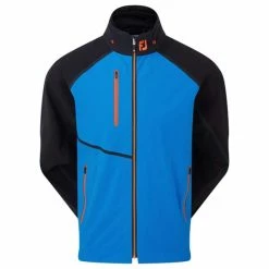 FootJoy Gents Hydro Tour Waterproof Jacket Sapphire - Black - Orange
