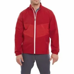 FootJoy Gents HydroLite Waterproof Jacket Red Tonal -Cheap Footwear Store P 88802FOOTJOYJACKETREDTONALGENTS 2 L