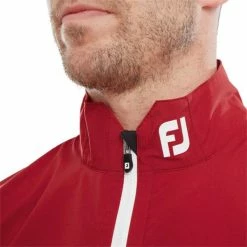 FootJoy Gents HydroLite Waterproof Jacket Red Tonal -Cheap Footwear Store P 88802FOOTJOYJACKETREDTONALGENTS 4 L