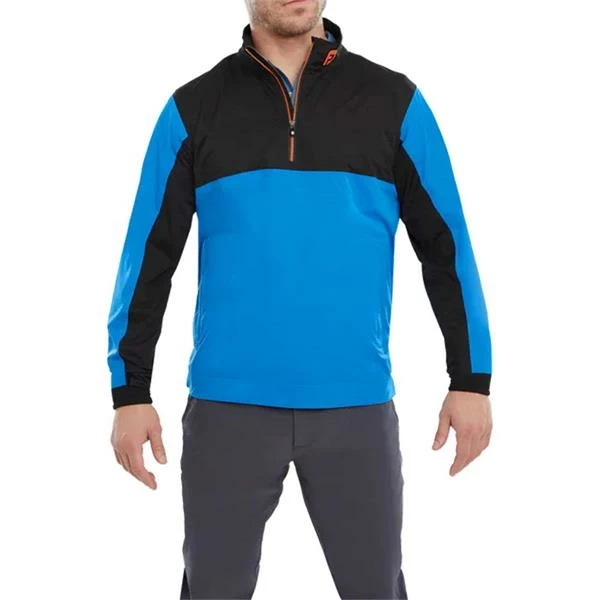 FootJoy Gents HydroKnit Waterproof Half Zip Sapphire - Black - Orange 5 FootJoy Gents HydroKnit Waterproof Half Zip Sapphire - Black - Orange - Image 3