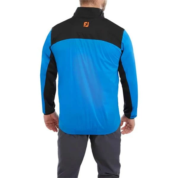 FootJoy Gents HydroKnit Waterproof Half Zip Sapphire - Black - Orange 6 FootJoy Gents HydroKnit Waterproof Half Zip Sapphire - Black - Orange - Image 4