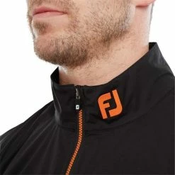FootJoy Gents HydroKnit Waterproof Half Zip Sapphire - Black - Orange 11 FootJoy Gents HydroKnit Waterproof Half Zip Sapphire - Black - Orange -Cheap Footwear Store P 88804FOOTJOYTOPSAPPHIREBLACKORANGEGENTS 4 L