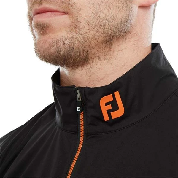 FootJoy Gents HydroKnit Waterproof Half Zip Sapphire - Black - Orange 7 FootJoy Gents HydroKnit Waterproof Half Zip Sapphire - Black - Orange - Image 5