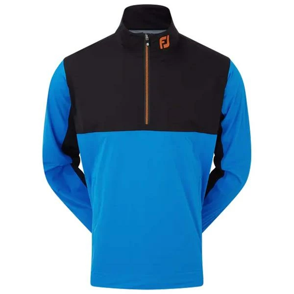 FootJoy Gents HydroKnit Waterproof Half Zip Sapphire - Black - Orange 3 FootJoy Gents HydroKnit Waterproof Half Zip Sapphire - Black - Orange