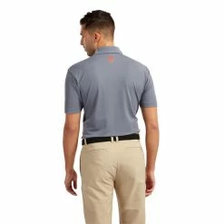 FootJoy Gents Smooth Pique Print Polo Shirt Slate - Coral 8 FootJoy Gents Smooth Pique Print Polo Shirt Slate - Coral -Cheap Footwear Store P 90358FOOTJOYSHIRTSLATECORALGENTS 7 L