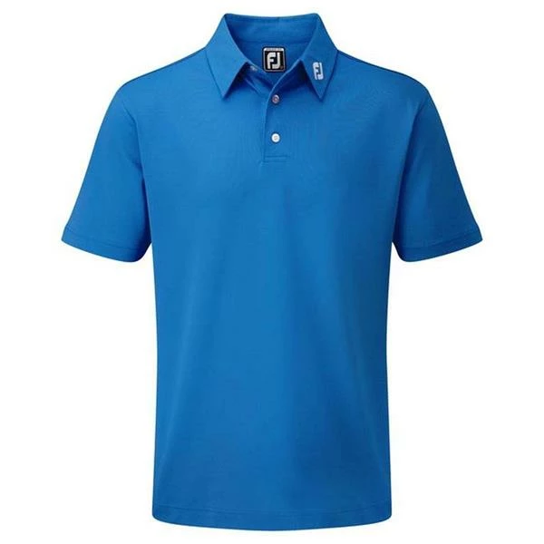 FootJoy Gents Solid Pique Shirt Cobalt 3 FootJoy Gents Solid Pique Shirt Cobalt