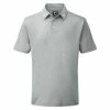 FootJoy Gents Solid Pique Shirt Heather Grey -Cheap Footwear Store P 91819FOOTJOYSHIRTHEATHERGREYGENTS L