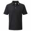 FootJoy Gents Solid Pique Shirt Black 1 FootJoy Gents Solid Pique Shirt Black -Cheap Footwear Store P 91822FOOTJOYSHIRTBLACKGENTS L