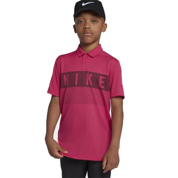 Nike Junior - Boys Dry Polo Shirt Pink (666) 5 Nike Junior - Boys Dry Polo Shirt Pink (666) - Image 3