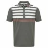 FootJoy Junior Pique Engineered Stripes Top Green - White -Cheap Footwear Store P 96077FOOTJOYTOPGREENWHITEJUNIOR L