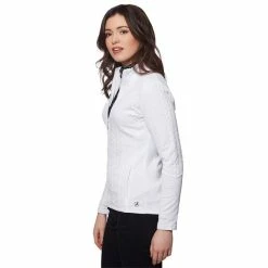Green Lamb Ladies Kami Cable Full Zip Top White -Cheap Footwear Store P AG20845GREENLAMBTOPWHITELADIES 1 L