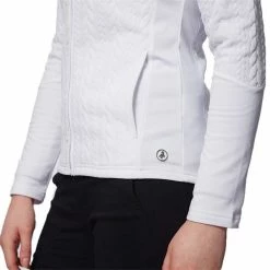 Green Lamb Ladies Kami Cable Full Zip Top White -Cheap Footwear Store P AG20845GREENLAMBTOPWHITELADIES 2 L