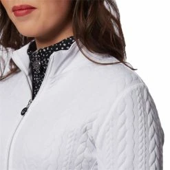 Green Lamb Ladies Kami Cable Full Zip Top White -Cheap Footwear Store P AG20845GREENLAMBTOPWHITELADIES 3 L