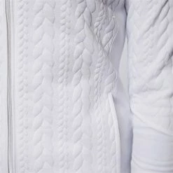 Green Lamb Ladies Kami Cable Full Zip Top White -Cheap Footwear Store P AG20845GREENLAMBTOPWHITELADIES 4 L