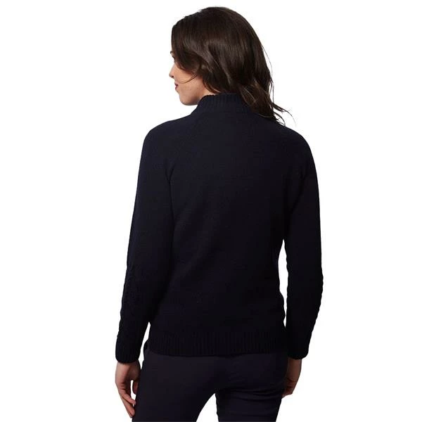 Green Lamb Ladies Gigi SuperWool ½ Zip Sweater Navy 4 Green Lamb Ladies Gigi SuperWool ½ Zip Sweater Navy - Image 2