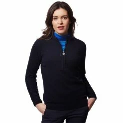 Green Lamb Ladies Gigi SuperWool ½ Zip Sweater Navy 10 Green Lamb Ladies Gigi SuperWool ½ Zip Sweater Navy -Cheap Footwear Store P AG20846GREENLAMBSWEATERNAVYLADIES 2 L
