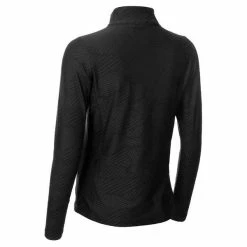 Green Lamb Ladies Giovanna Jacquard Zip Neck Top Black -Cheap Footwear Store P AG21891GREENLAMBTOPBLACKLADIES 1 L
