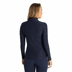 Green Lamb Ladies Giovanna Jacquard Zip Neck Top Navy -Cheap Footwear Store P AG21891GREENLAMBTOPNAVYLADIES 3 L