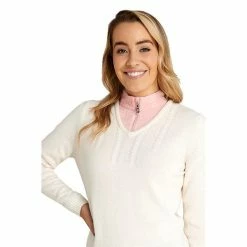 Green Lamb Ladies Gigi Superwool V-Neck Sweater Winter White 12 Green Lamb Ladies Gigi Superwool V-Neck Sweater Winter White -Cheap Footwear Store P AG21896GREENLAMBSWEATERWINTERWHITELADIES 4 L