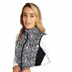 Green Lamb Ladies Giselle Quilted Gilet Snakeskin Black -Cheap Footwear Store P AG21899GREENLAMBGILETSNAKESKINBLACKLADIES 5 L