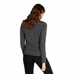 Green Lamb Ladies Kenza Zip Neck Jacquard Top Black -Cheap Footwear Store P AG22943GREENLAMBTOPBLACKLADIES 3 L