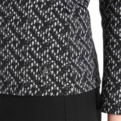 Green Lamb Ladies Kenza Zip Neck Jacquard Top Black -Cheap Footwear Store P AG22943GREENLAMBTOPBLACKLADIES 5 L