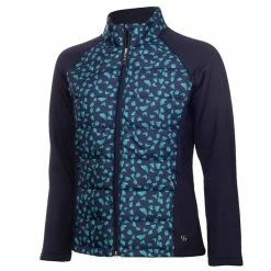 Green Lamb Ladies Maggie Padded Printed Jacket Flake Navy