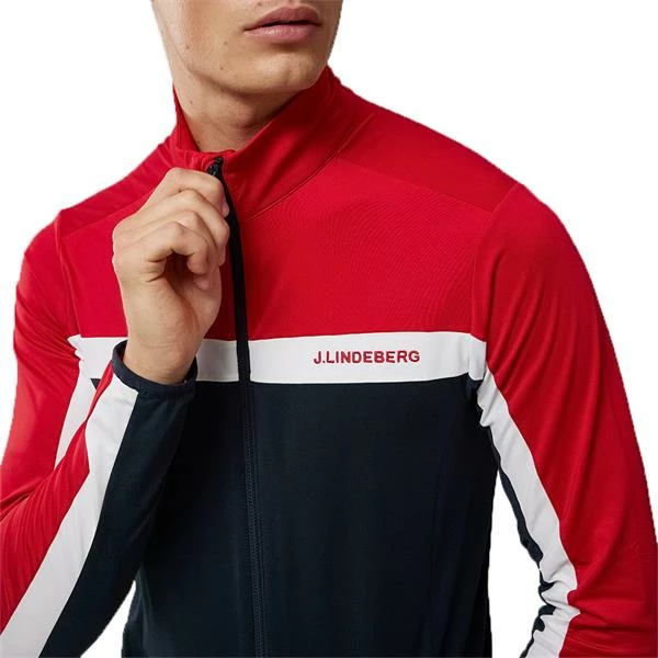 J.Lindeberg Gents Jarvis Mid Layer Barbados Cherry 8 J.Lindeberg Gents Jarvis Mid Layer Barbados Cherry - Image 6