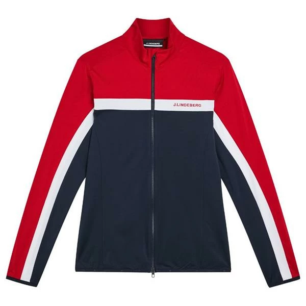 J.Lindeberg Gents Jarvis Mid Layer Barbados Cherry 3 J.Lindeberg Gents Jarvis Mid Layer Barbados Cherry