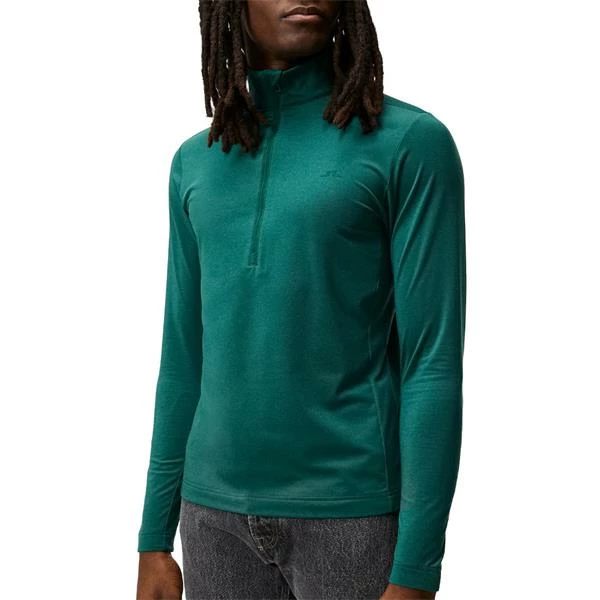 J.Lindeberg Gents Luke 1/2 Zip Mid Layer Rain Forest 5 J.Lindeberg Gents Luke 1/2 Zip Mid Layer Rain Forest - Image 3