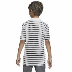 Nike Junior - Boys Dri-Fit Victory Striped Polo Shirt White (100) -Cheap Footwear Store P BV0405NIKESHIRTWHITEBOYS 1 L