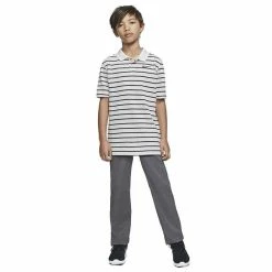 Nike Junior - Boys Dri-Fit Victory Striped Polo Shirt White (100) -Cheap Footwear Store P BV0405NIKESHIRTWHITEBOYS 2 L